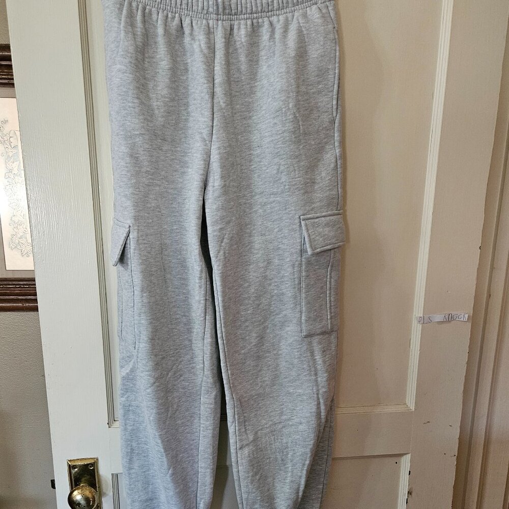 Automet Womens Sweatpants Cargo Fleece Lined Baggy Athletic-S ,